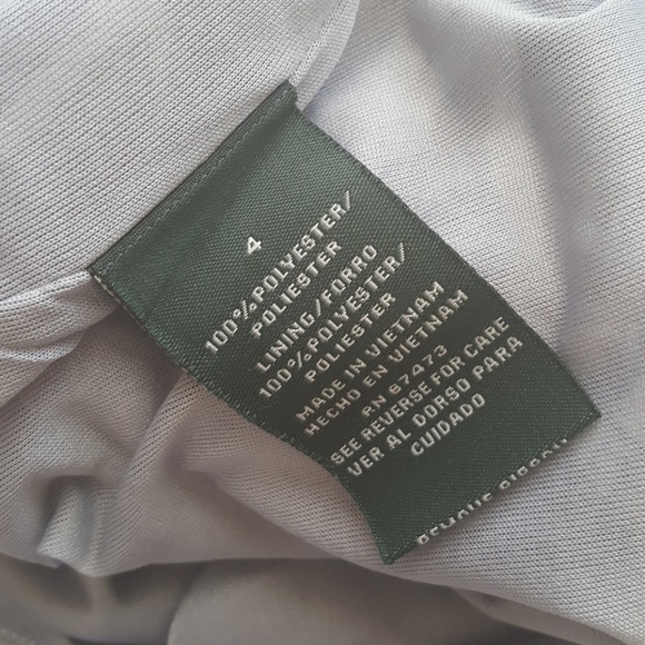 Danny & Nicole silver & white floral dress - Picture 4 of 4